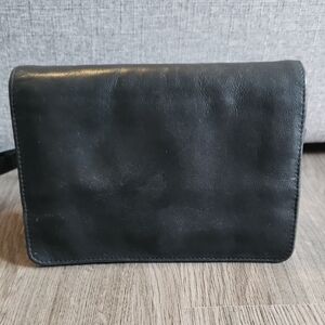 Elegant Black Leather Clutch